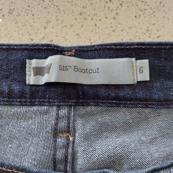 Levi's 515 Boot Cut Jeans SZ 6 Stretch High-Rise - Picture 6 of 14
